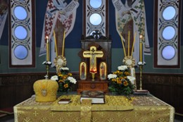 СВЕТА ЛИТУРГИЈА У ХРАМУ СВЕТОГ САВЕ НА АЕРОДРОМУ 