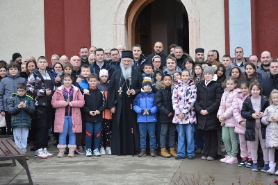 СВЕТА АРХИЈЕРЕЈСКА ЛИТУРГИЈА У 25. СУБОТУ ПО ДУХОВИМА У РАЧИ