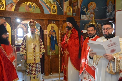СВЕТА АРХИЈЕРЕЈСКА ЛИТУРГИЈА У МАНАСТИРУ СВЕТОГ ГЕОРГИЈА НА ЛИПАРУ