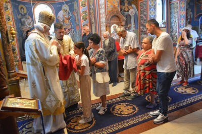 СВЕТА ЛИТУРГИЈА У ХРАМУ СВЕТОГ ВЕЛИКОМУЧЕНИКА ДИМИТРИЈА У СУШИЦИ
