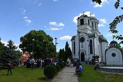 АРХИЈЕРЕЈСКА ЛИТУРГИЈА У ХРАМУ СВЕТОГ АПОСТОЛА И ЈЕВАНЂЕЛИСТЕ МАРКА У ВЕЛИКИМ ЦРЉЕНИМА