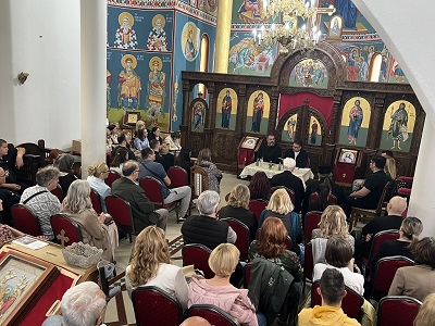 „КРИЗА КАО ПРИЛИКА“ – ПРЕДАВЊЕ ПРОФЕСОРА НЕНАДА ГУГЛА У ЦРКВИ СВЕТЕ ПЕТКЕ У ЈАГОДИНИ